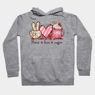 Peace, Love, Coffee Hoodie